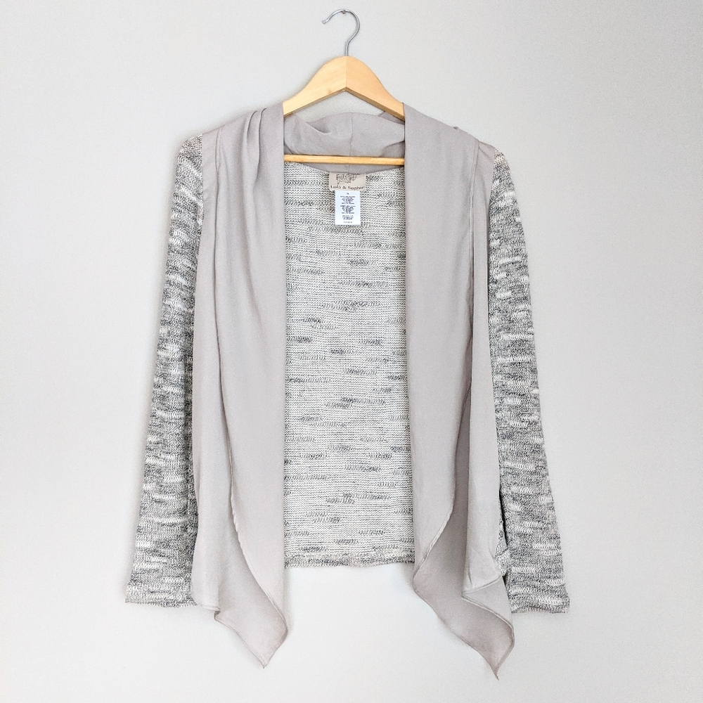 🇺🇸 Lola & Sophie Drape Cardigan Sweater Made in USA